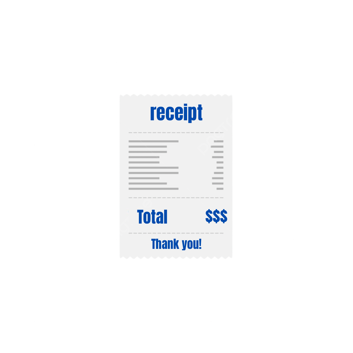 Paper receipt  (this is a order add on)
