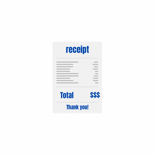 Paper receipt  (this is a order add on)